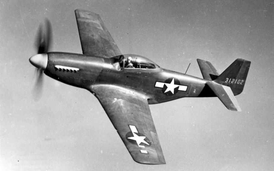 The P-51 Mustangs saw action in almost every combat zone of WWII, escorting bombers in the Pacific and destroying nearly 5,000 enemy aircraft in the air, according to an Air Force fact sheet. During the war, 14,855 Mustangs were ordered for production, most of which carried six .50-caliber machine guns and up to 2,000 pounds of bombs.