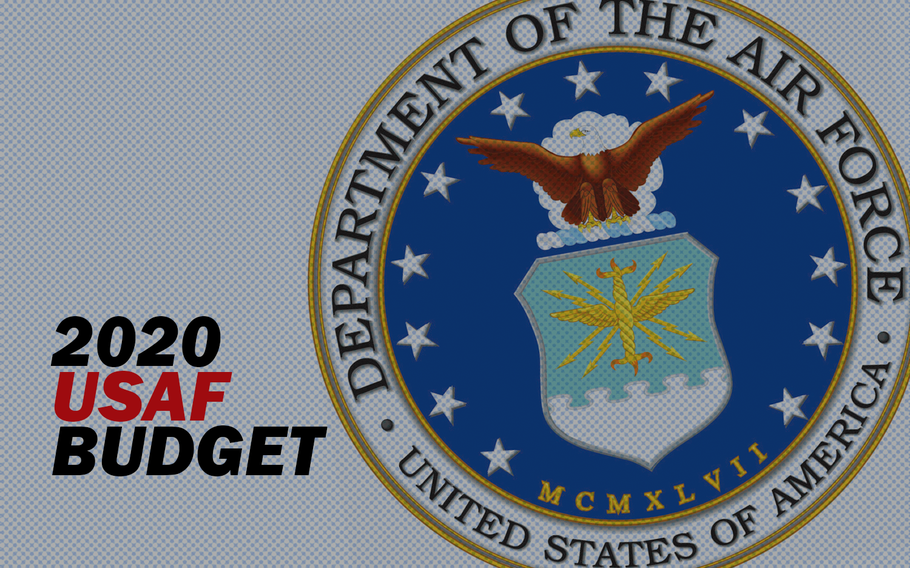 The Air Force requested $204.8 billion for fiscal year 2020 as the service looks toward building a larger, more modern force.