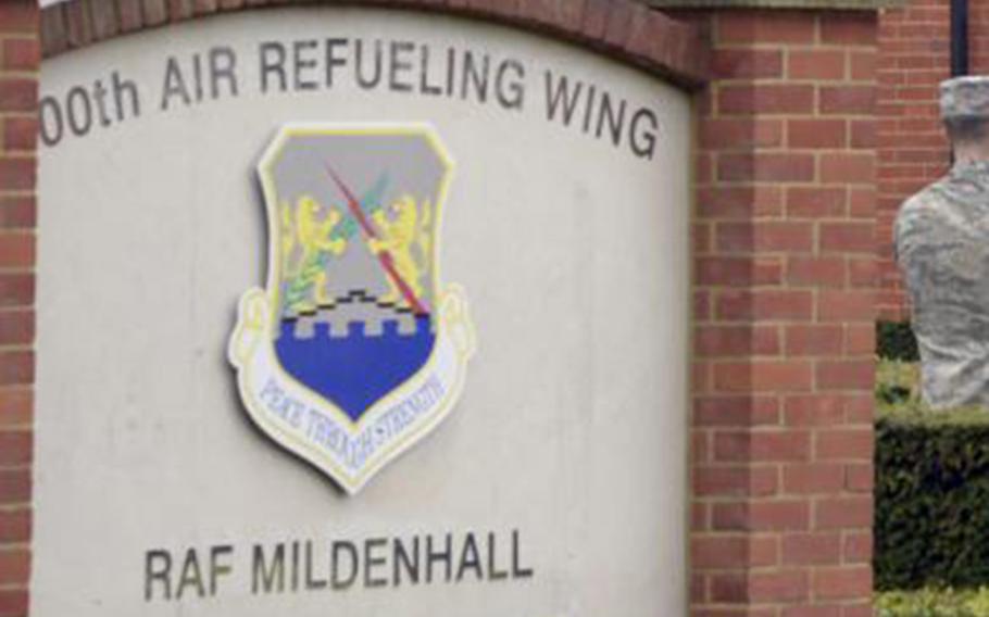 RAF Mildenhall was the site of a security incident.