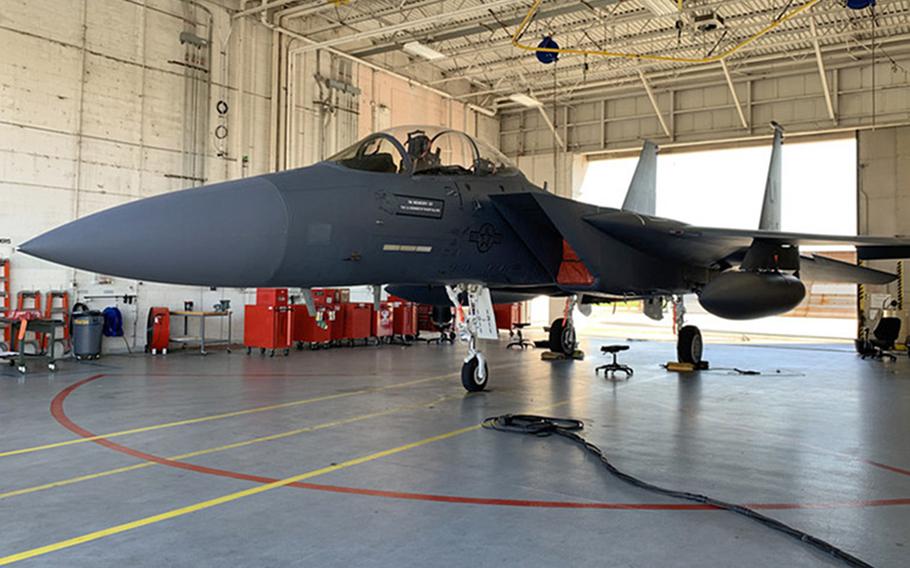 The 561st Aircraft Maintenance Squadron and the 558th AMXS paint team, both at Robins Air Force Base, Ga., stenciled the name of 48th Fighter Wing pilot 1st Lt. Kenneth ''Kage'' Allen on an F-15 that had just completed  depot maintenance before returning to RAF Lakenheath, England. Allen died when his F-15C Eagle crashed into the North Sea off the coast of northern England on Monday, June 15, 2020.