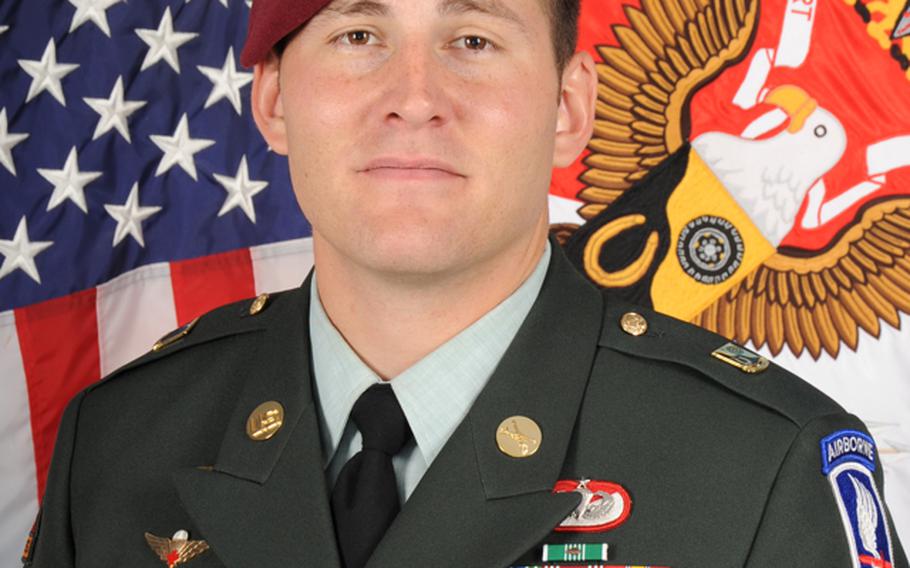 Army Staff Sgt. Orion Sparks of the 1st Squadron, 91st Cavalry Regiment, 173rd Airborne Brigade Combat Team, Schweinfurt, Germany