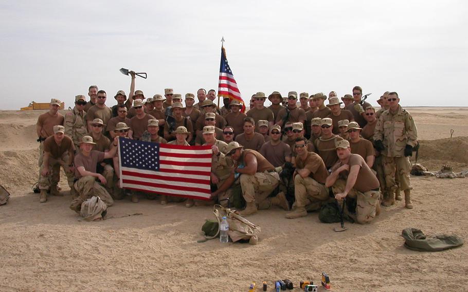 Camp Victory, Iraq, on March 12, 2003.