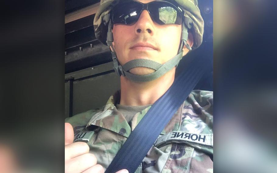 U.S. Army Spc. Clayton James Horne, 23, died Saturday, Aug. 17, 2019, in the Saudi capital of Riyadh from wounds that he sustained in a noncombat incident