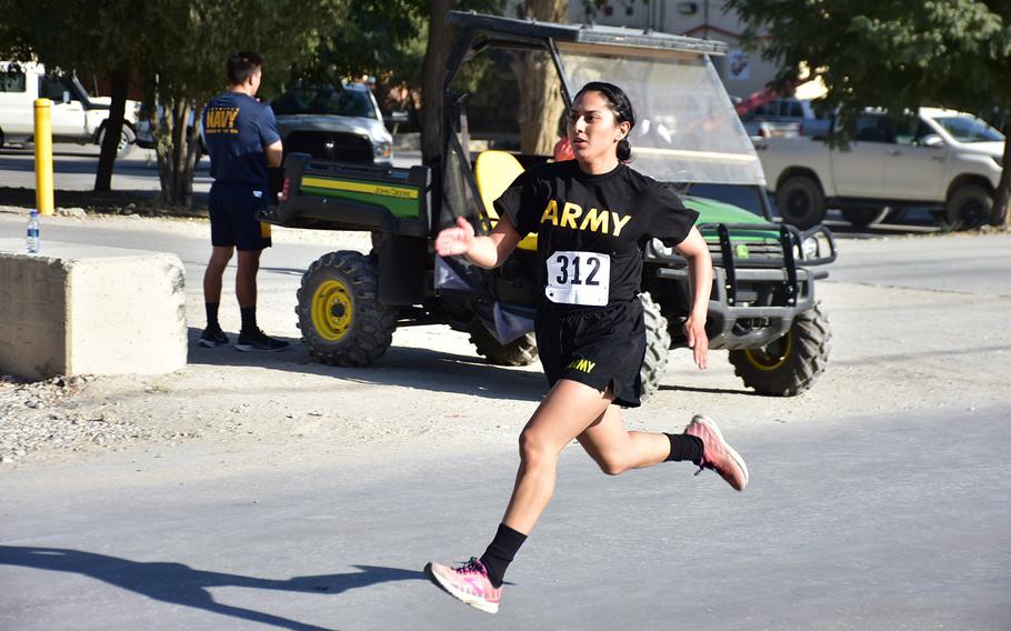 About 300 troops and civilians participated in a 10-mile race at Bagram Airfield on Friday, Sept. 20, 2019. The race was an official "shadow run," or counterpart, to the Army Ten-Miler, held every October in Arlington, Va., and Washington, D.C. 
