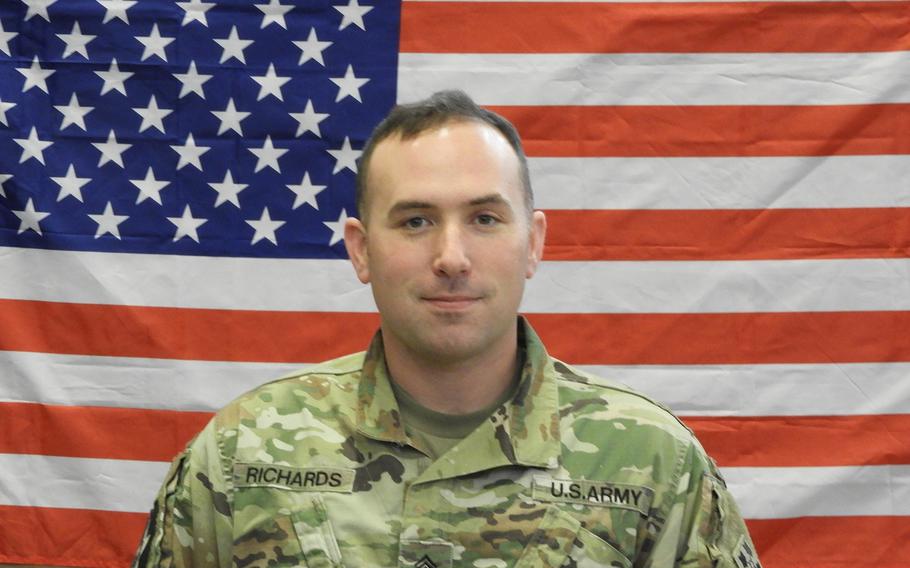 Staff Sgt. Kelly L. Richards, 32, died during testing to earn the Army’s Expert Field Medic Badge in South Korea.
