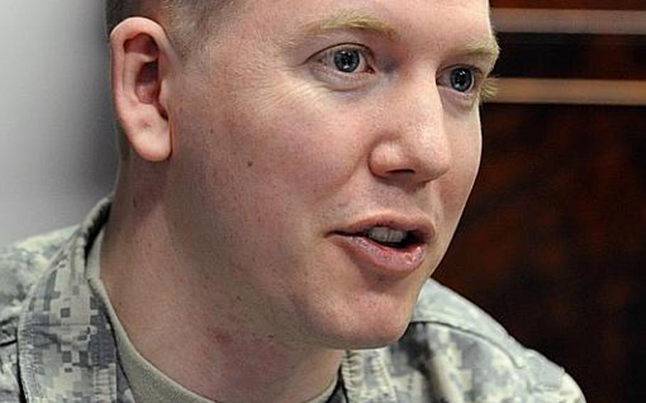 Sgt. Ron Kelsey, 30, currently serves as the scheduler for the command sergeant major of U.S. Army Europe in Heidelberg, Germany.  Kelsey, an Iraq war veteran, is an artist and the founder and creative director of Reflections of Generosity, a nonprofit organization that supports servicemembers and their families through art.