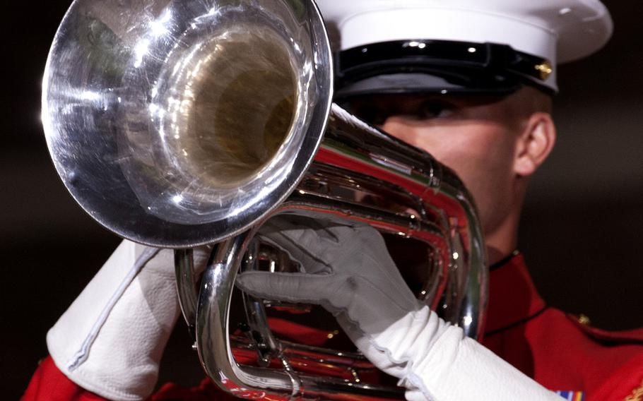 The evening parade at Marine Barracks Washington, June 27, 2014.