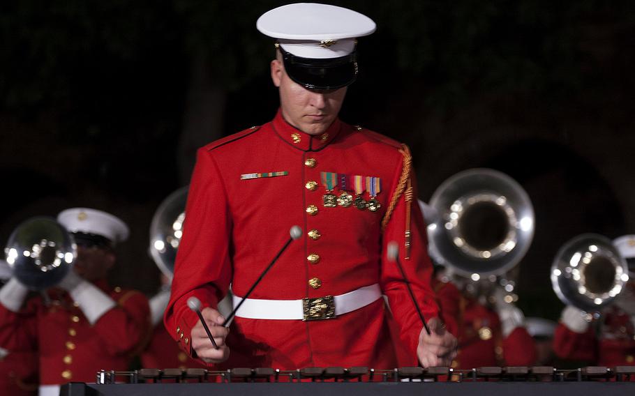 The evening parade at Marine Barracks Washington, June 27, 2014.