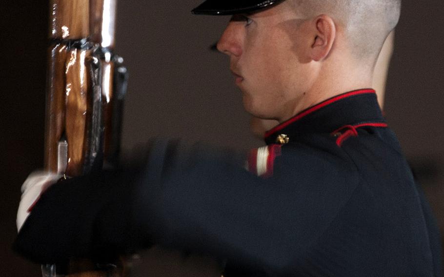 The evening parade at Marine Barracks Washington, June 27, 2014.