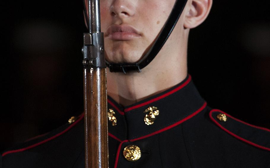 The evening parade at Marine Barracks Washington, June 27, 2014.