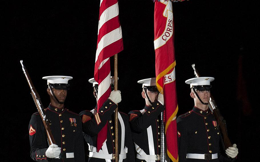 The evening parade at Marine Barracks Washington, June 27, 2014.