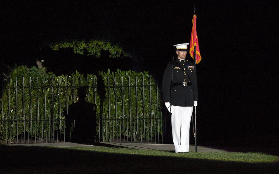 The evening parade at Marine Barracks Washington, June 27, 2014.