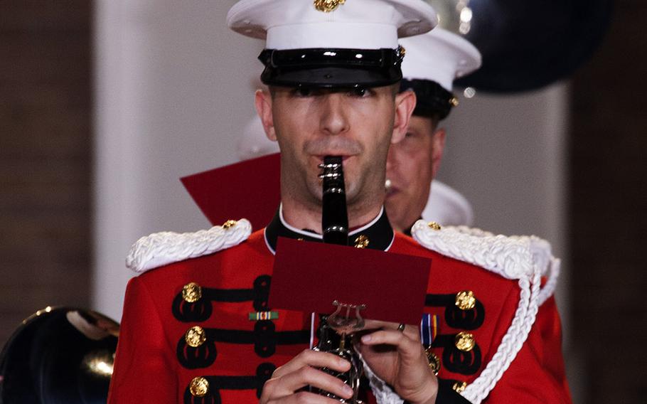 The evening parade at Marine Barracks Washington, June 27, 2014.