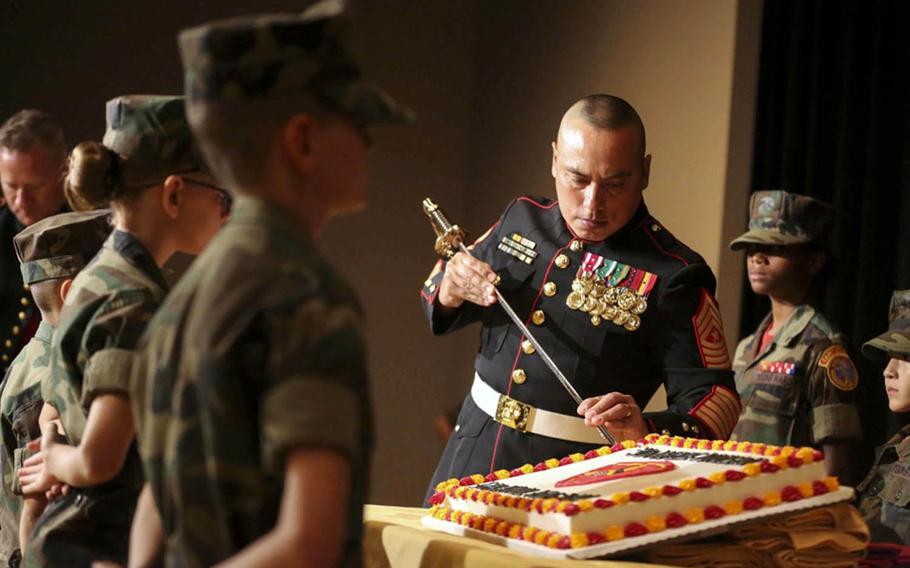The traditional Marine Corps birthday festivities, such as cutting a cake and the presentation of colors, will look different this year amid the coronavirus pandemic.