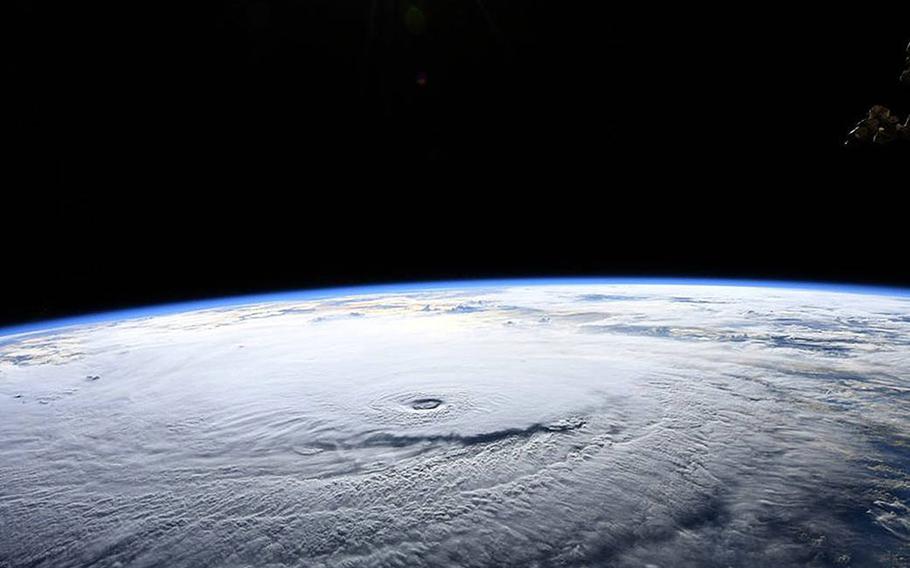 NASA astronaut Ricky Arnold photographed Hurricane Lane in the Pacific Ocean during a flyover from the International Space Station. He shared the image on social media Aug. 22, 2018.