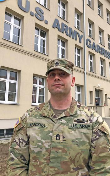Sgt. 1st Class Kevin Aleckna, a logistics coordinator at U.S. Army Garrison Poland, has been on the job for nearly five years in Poznan to help the Army build up its presence.