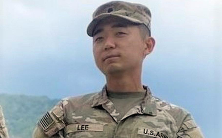 Army Spc. Lee Sun-Ho, 31, of Guri, South Korea, poses in this undated photo.