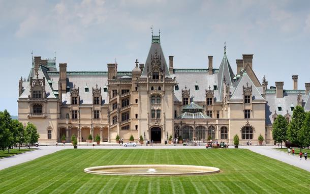 Exterior of the Biltmore Estate in Asheville, N.C.
