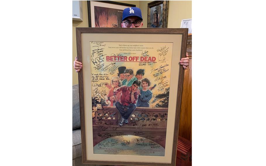 Signed “Better Off Dead” movie poster. 