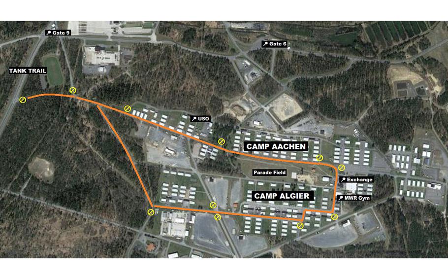 Some of the construction of the Operational Readiness Training Complex at  Grafenwoehr Training Area in Germany is to be at Camp Aachen.