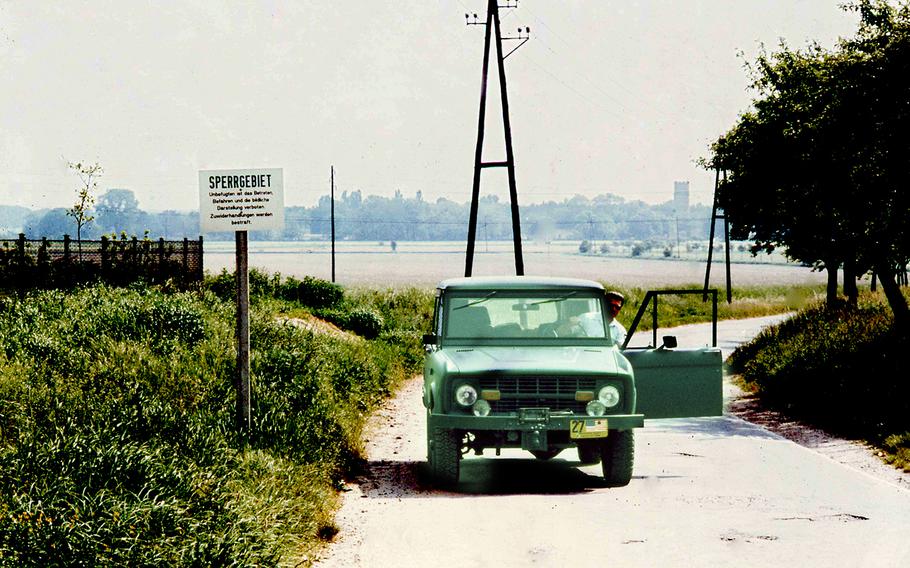 A USMLM vehicle on a “reconnaissance tour" in Germany.