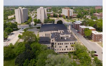 The former Brodhead Naval Armory in Detroit in 2021. The Parade Co. is planning to move its headquarters to the site from its current location on Mount Elliott in the city,
