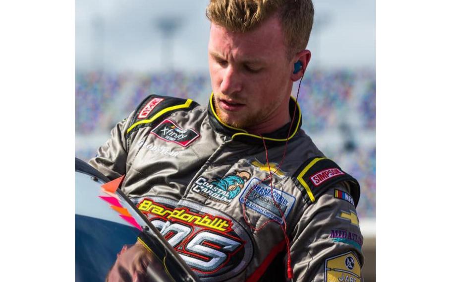 NASCAR driver Brandon Brown made famous by the “Let’s go Brandon” chant.