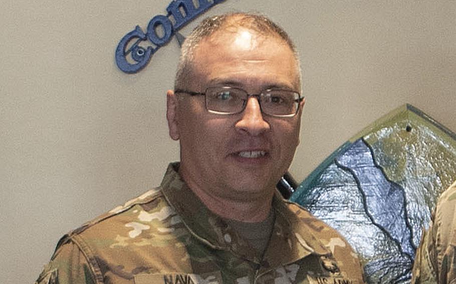 Army Maj. Gen. Kenneth Nava, the adjutant general of the New Mexico National Guard, as seen at Camp Lemonnier, Djibouti, on Jan. 4, 2020.