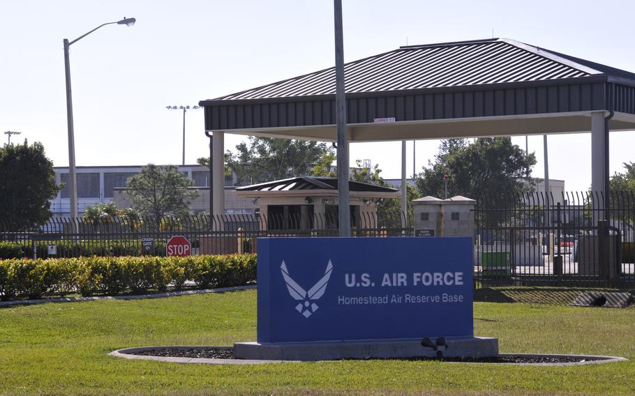 Homestead Air Reserve Base was evacuated Wednesday, Dec. 15, 2021, ‘out of an abundance of caution,’ officials said. A bomb dropped from an F-16 fighter jet on the ground caused the alarm, a source said. An explosives ordnance demolition squad was sent in to disarm or isolate the dropped bomb.