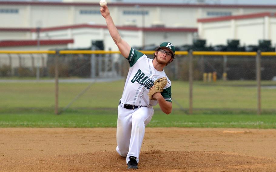 Lukas Gaines winds and delivers.