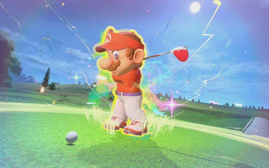 Turning on Mario Golf: Super Rush’s motion controls — which let you swing the Joy-Cons as if you were swinging a golf club — brings the game to your living room.