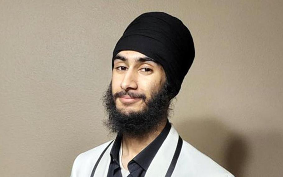 Jaskirat Singh, a prospective Marine Corps recruit, is one of four Sikhs suing the U.S. military over grooming standards they say violate their religious freedom.