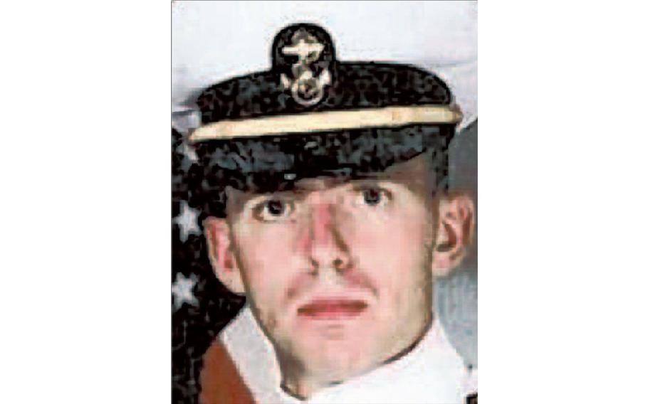 Cory Voss, a Naval Officer killed by Army veteran David Runyon in a murder-for-hire plot.