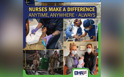 Photo Of Nurses make a difference—every day, anytime, anywhere, always—is the message from the Defense Health Agency as National Nurses Week is celebrated, May 6-12, 2024.