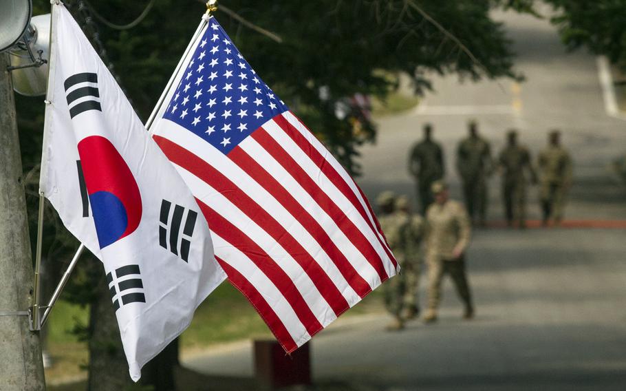 Roughly 28,500 U.S. troops are stationed in South Korea, most of them at Camp Humphreys, the largest U.S. military bases overseas and headquarters for U.S. Forces Korea. 