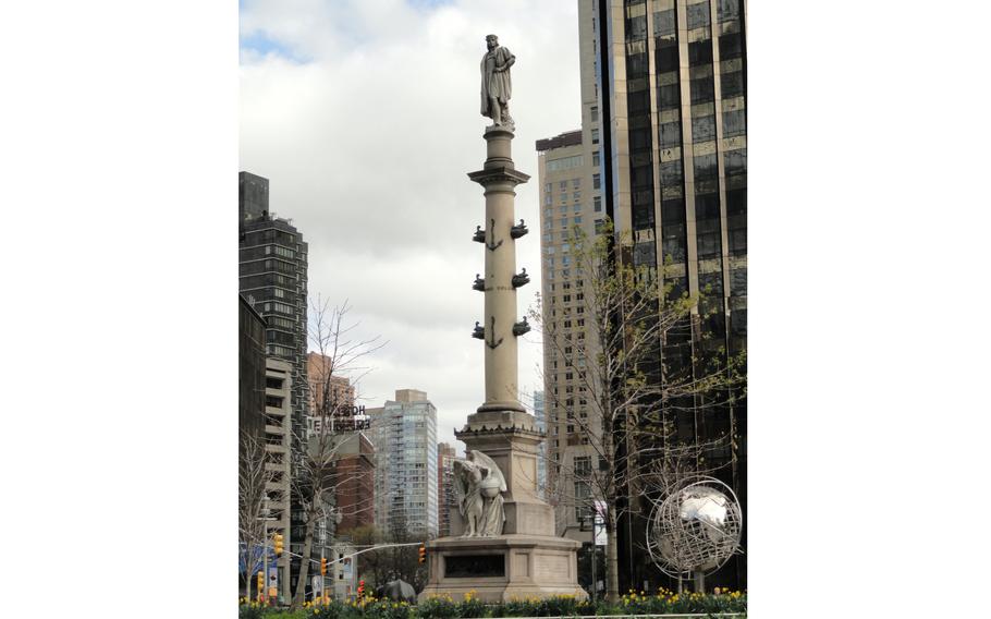 The Columbus Monument in New York’s Columbus Circle.