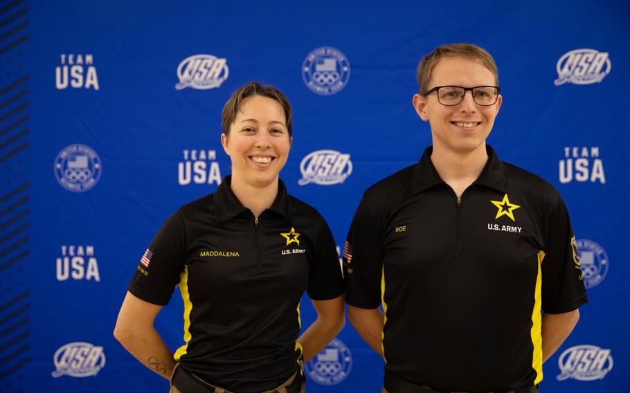 U.S. Army Sgts. Sagen Maddalena and Ivan Roe earned spots on Team USA in the 10m Air Rifle event for the 2024 Paris Olympics after completing USA Shooting’s Air Gun Olympic Trials Part 3 at the Civilian Marksmanship Program (CMP) Judith Legerski Competition Center in Anniston, Ala., Jan. 5-7, 2024.