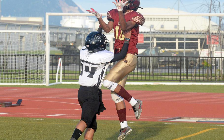 When Perry goes into a spread and get the ball downfield, tall receivers like Shion Fleming present matchup problems for opponents, Nile C. Kinnick defensive coach Gary Wilson said.