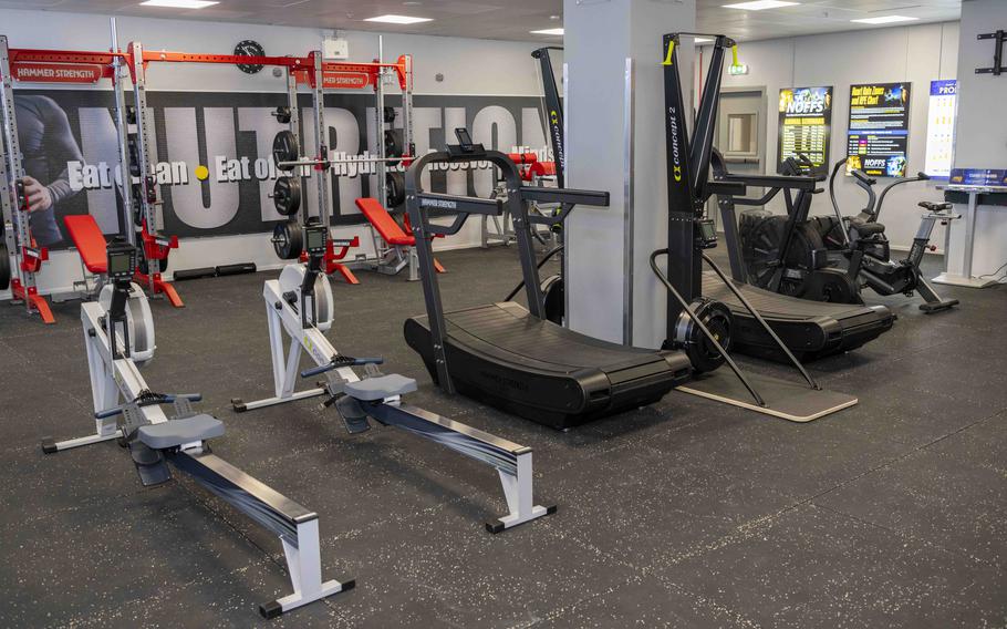 PT equipment in a gym.