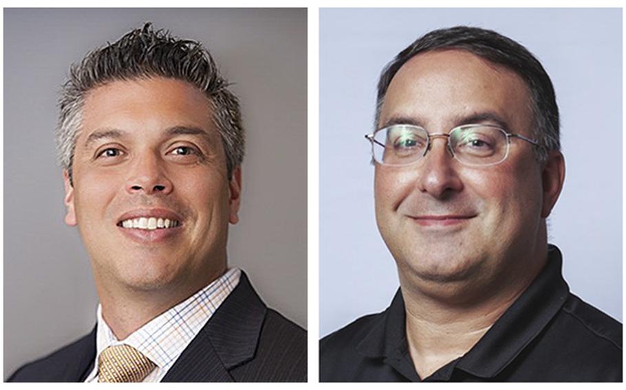 Orthopaedic surgeon Dr. Jeffrey Watson, an Air Force veteran at left, and athletic trainer William Romaniello were killed while hiking in Utah in March 2023. 