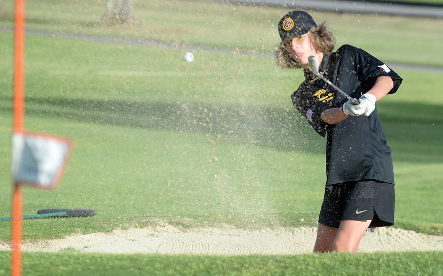 Kadena senior Carter Johnson will defend his Okinawa island golf championship this season.