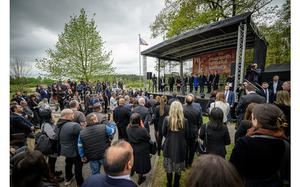 A May 2023 ceremony in which Norway’s Ambassador Victor Conrad Rønneberg attended in Lety, Czech Republic, honors the memory of Roma Holocaust victims and survivors. 