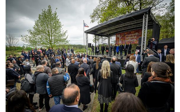 A May 2023 ceremony in which Norway’s Ambassador Victor Conrad Rønneberg attended in Lety, Czech Republic, honors the memory of Roma Holocaust victims and survivors. 