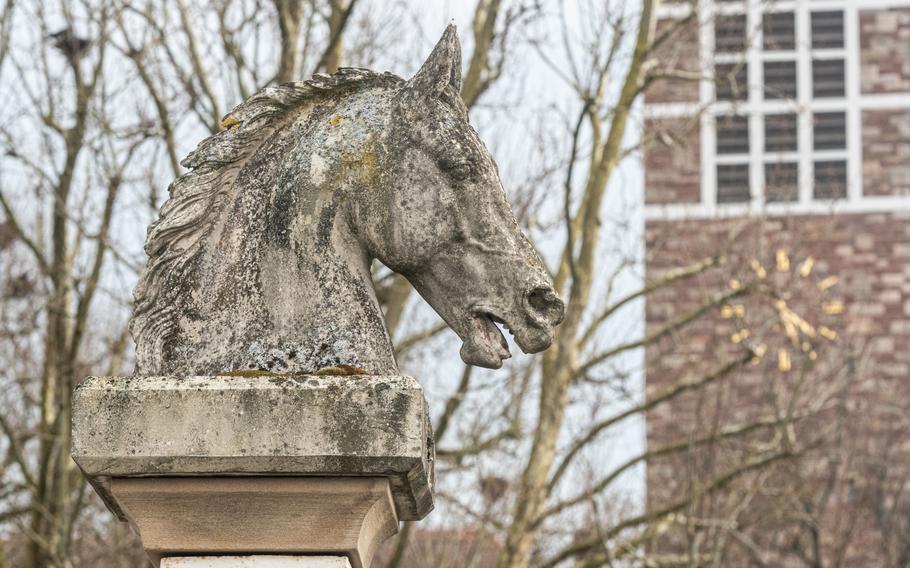 A statue in Zweibruecken, Germany, alludes to the important role horses have played throughout the town’s history. 
