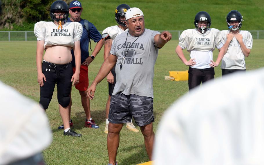 Sergio Mendoza is entering his 20th season at Kadena's helm and is the dean of DODEA-Pacific coaches.