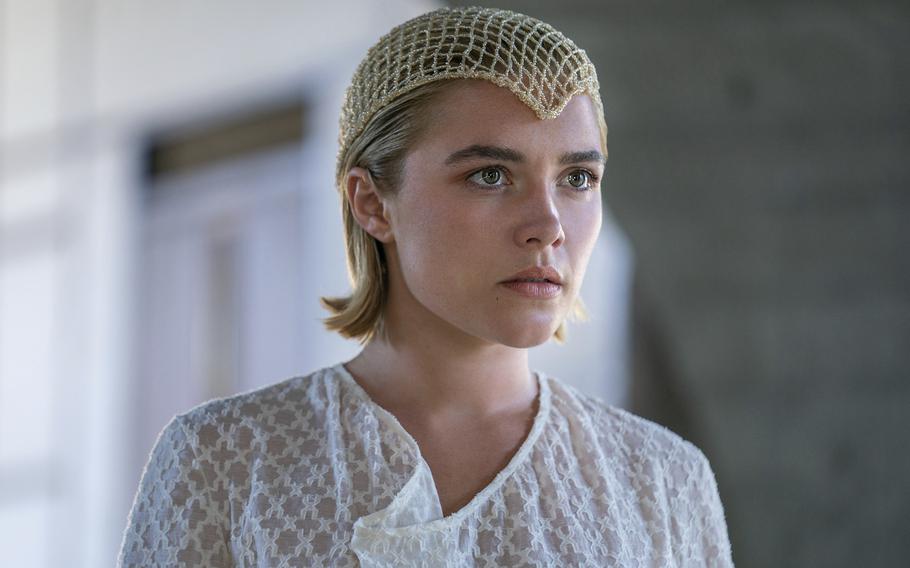 Newcomer Florence Pugh plays the Emperor’s daughter, Princess Irulan, in “Dune: Part Two.”  She said it was a “dream” to witness the scale of the sets and be part of not only a transformative experience but also “to be around such dedication and such love and passion and such talent.”