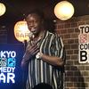 Evans Musoka, of Kenya, performs at Tokyo Comedy Bar on May 17, 2025.