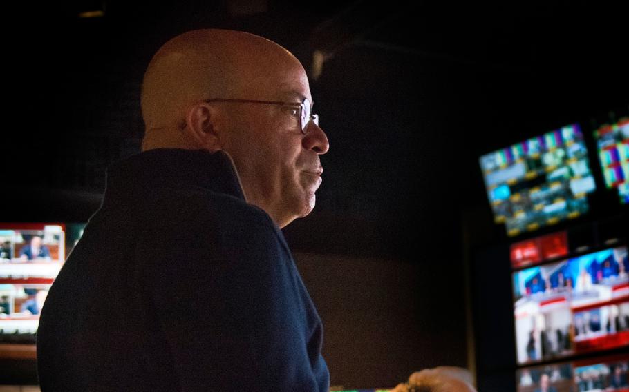 CNN President Jeff Zucker in the network control room in Washington, D.C., in July 2019. M