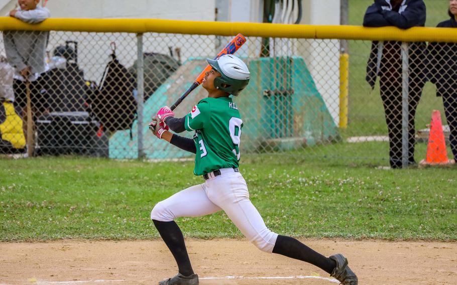 Kubasaki's Lika Koja got the win in relief and helped himself with three hits.