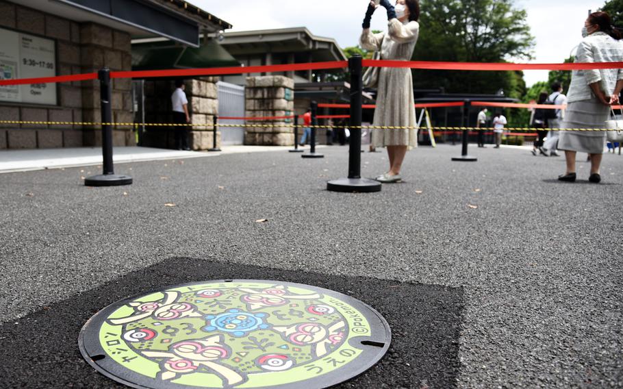 ポケモンキャラクターが登場するマンホールの蓋は2021年6月14日、東京国立博物館と国立科学博物館の外に設置された。